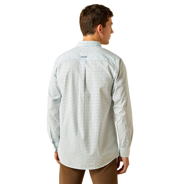 ARIAT STEARNS FITTED LIGHT BLUE - MENS SHIRT  - 10058995
