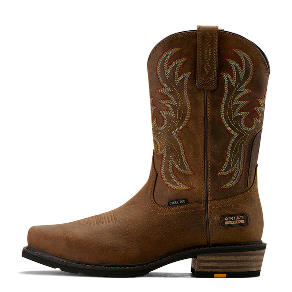ARIAT IRONSIDE SQUARE RYE BROWN - BOOT MENS WORK - 10061251
