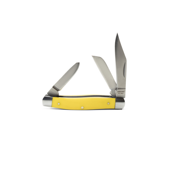 ARIAT STOCKMAN YELLOW - ACC KNIVES  - A710010818