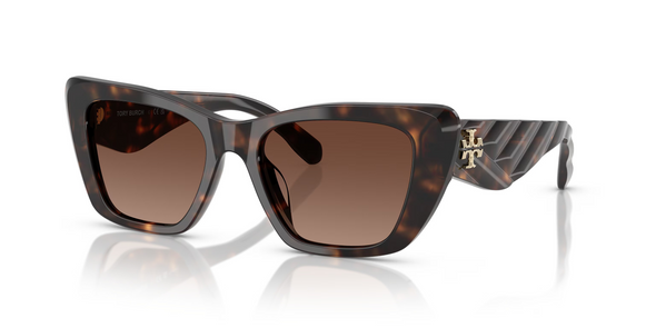 TORY BURCH KIRA CAT EYE TURTOISE POLAR - SUNGLASS TORY BURCH  - 7216U1964T5