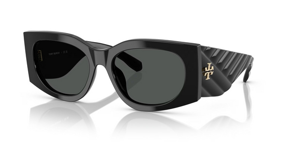 TORY BURCH KIRA RECTANGLE BLACK/DARK GREY - SUNGLASS TORY BURCH  - 7221U170987