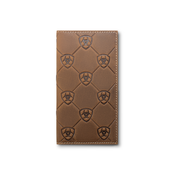 ARIAT SHIELD EMBOSSED BROWN RODEO - ACCESSORIES WALLET  - A3565644