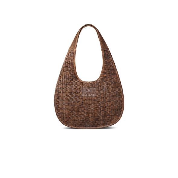 ARIAT PAIGE ROUND BROWN BASKETWEAVE - LADIES PURSES  - A770019802