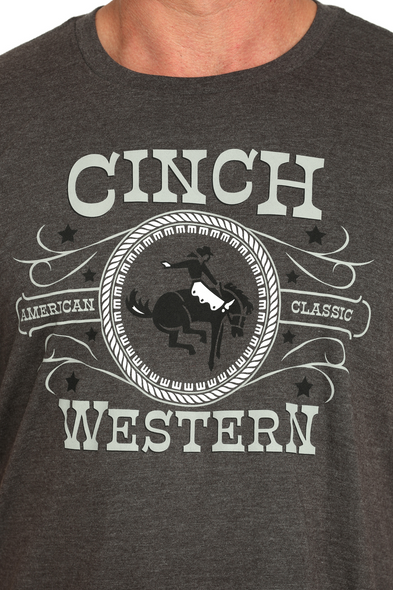 CINCH WESTERN CHARCOAL TEE - MENS TEE  - MTT1690678