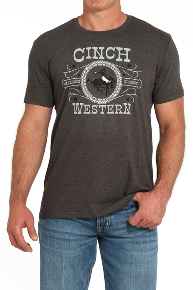 CINCH WESTERN CHARCOAL TEE - MENS TEE  - MTT1690678