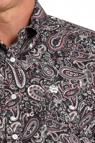 CINCH BLACK PAISLEY PRINT - MENS SHIRT  - MTW1105910