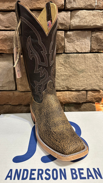 ANDERSON BEAN BOOT RUST SAFARI GIRAFFE CHOCOLATE - BOOT MENS WESTERN - 341051