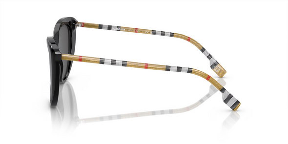 BURBERRY CATEYES BLACK WITH DARK GREY - SUNGLASS BURBERRY  - 4407385387