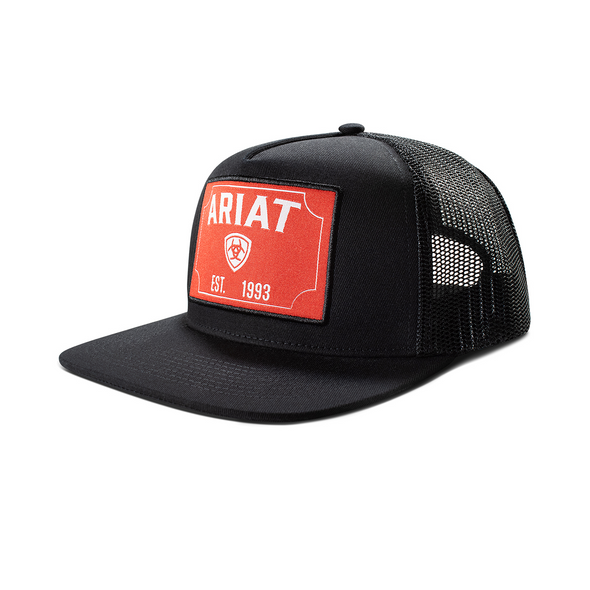 ARIAT RED ARIAT PATCH BLACK - HATS CAP  - A300094401