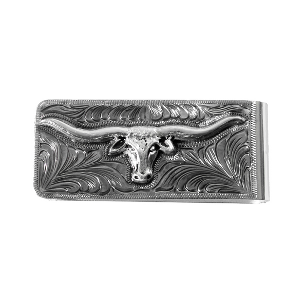 3-D BELT MONEY CLIP LONGHORN - ACCESSORIES WALLET  - D250017136