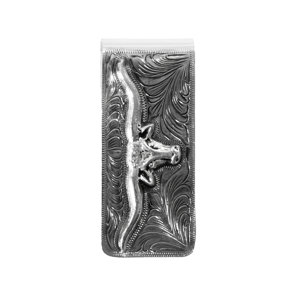3-D BELT MONEY CLIP LONGHORN - ACCESSORIES WALLET  - D250017136