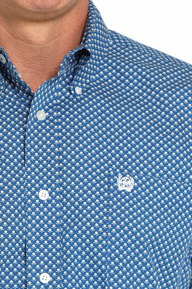 CINCH GEO PRINT ROYAL LONG SLEEVE - MENS SHIRT  - MTW1105928