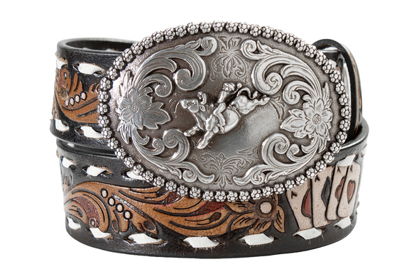 NOCONA HAND TOOLED ACE CARDS - ACCESSORIES BELT KIDS - N4443901