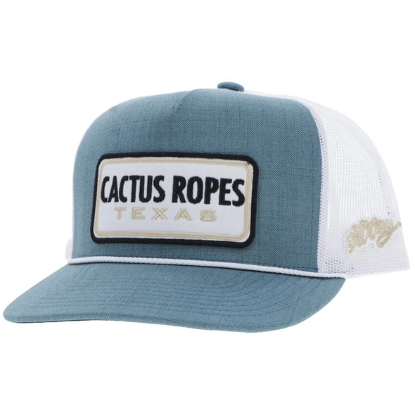 HOOEY TURQUOISE BLACK RECT PATCH - HATS CAP  - CR117