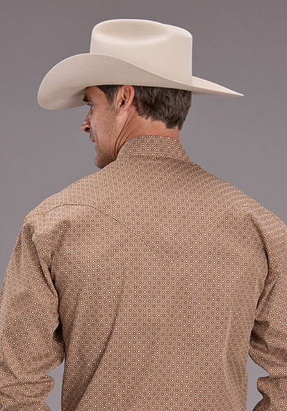 STETSON SPICE MOSAIC SNAP PRINT - MENS SHIRT  - 11-001-0425-4019BR