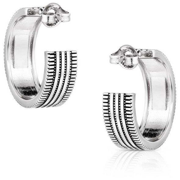 MONTANA SILVERSMITHS TURUQOISE SKY HOOP - ACCESSORIES JEWELRY EARRINGS - ER6111
