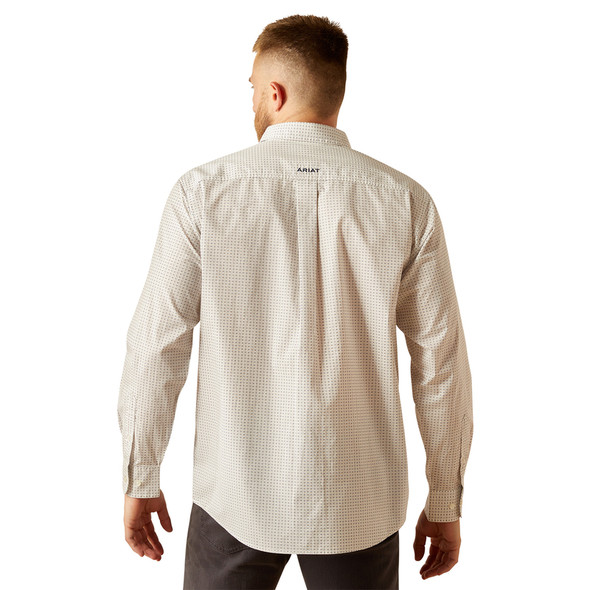ARIAT CESAR CLASSIC FIT WHITE PRINT - MENS SHIRT  - 10058761