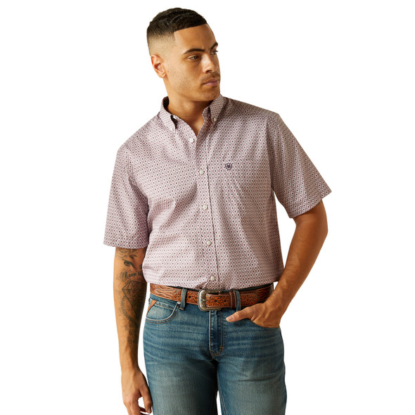 ARIAT RAFAEL WF LILAC PRINT - MENS SHIRT  - 10059001