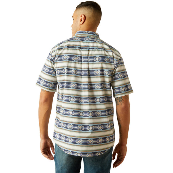ARIAT CASE CLASSIC  FIT BLUE PRINT - MENS SHIRT  - 10059010