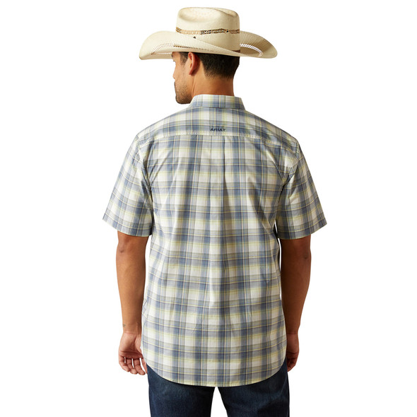 ARIAT PRO CRUE DARK BLUE PLAID - MENS SHIRT  - 10058811