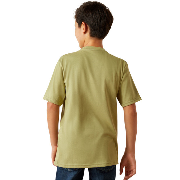 ARIAT OH CHUTE TENT GREEN - KIDS BOYS TEE - 10060397