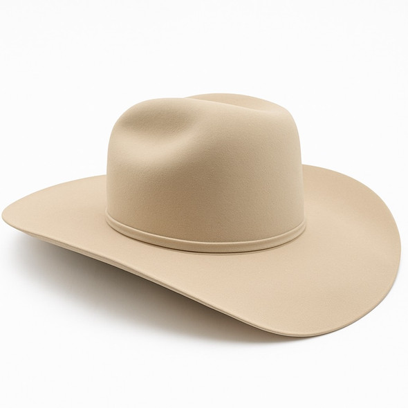 RODEO KING TOP HAND CROWN 4 1/4" BRIM - HAT FELTS  - TC 7X SILVER SAND FELT