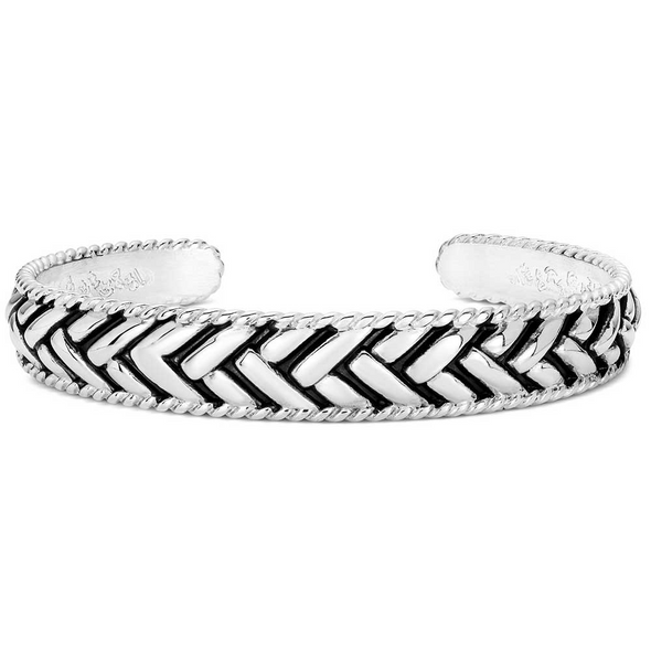 MONTANA SILVERSMITHS MIDNIGHT WEAVE CUFF - ACCESSORIES JEWELRY BRACELET - BC6284