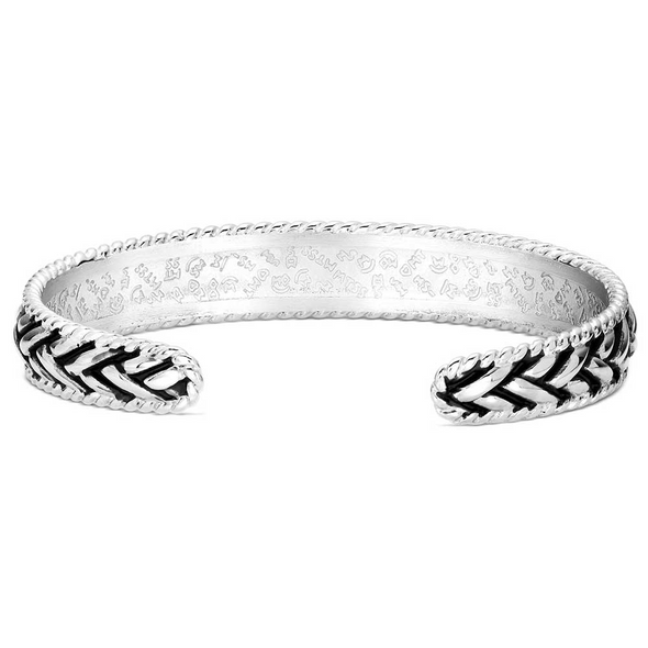 MONTANA SILVERSMITHS MIDNIGHT WEAVE CUFF - ACCESSORIES JEWELRY BRACELET - BC6284