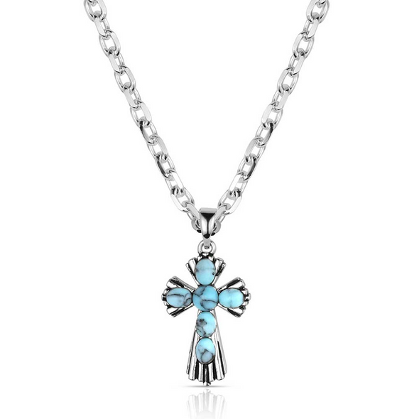 MONTANA SILVERSMITHS UNBREAKABLE SPIRIT CROSS - ACCESSORIES JEWELRY NECKLACE - NC6319