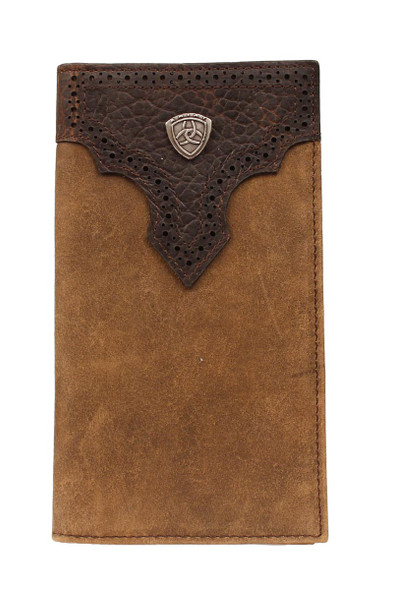 ARIAT DISTRESSED LEATHER BROWN RODEO - ACCESSORIES WALLET  - A3511244