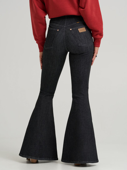 WRANGLER LAINEY WILSON PULL ON BLACK - LADIES JEANS  - 112370416