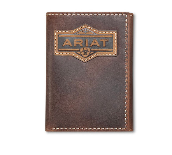 ARIAT TRIFOLD ARIAT PATCH BROWN - ACCESSORIES WALLET  - A3566402
