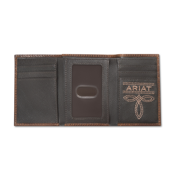 ARIAT TRIFOLD ARIAT PATCH BROWN - ACCESSORIES WALLET  - A3566402