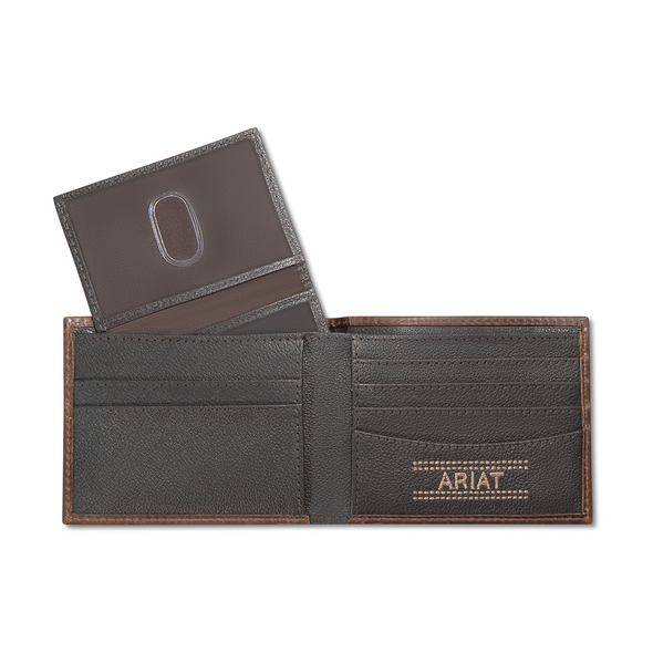 ARIAT BIFOLD ARIAT PATCH BROWN - ACCESSORIES WALLET  - A3566502