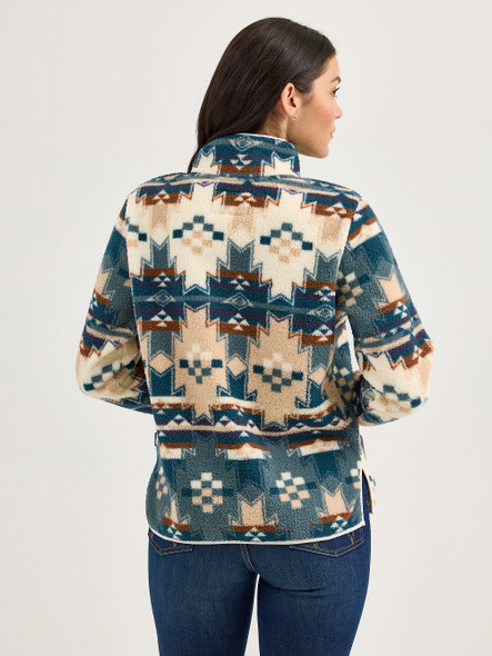WRANGLER RETRO VINTAGE PULLOVER BLUE - LADIES SWEATSHIRT  - 112367283