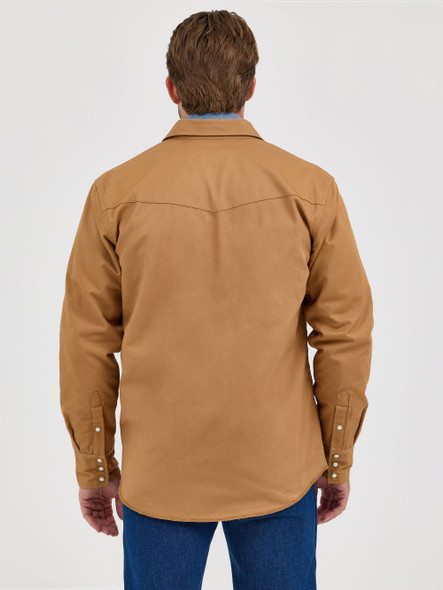 WRANGLER FLANNEL LINED WORK RAWHIDE - MENS SHIRT  - 112367726