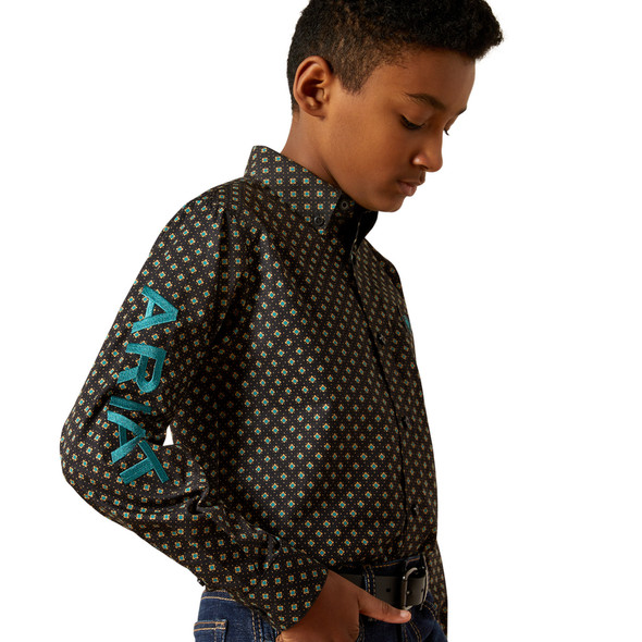 ARIAT TEAM PHILBERT CLASSIC BLACK - KIDS BOYS SHIRT - 10062397