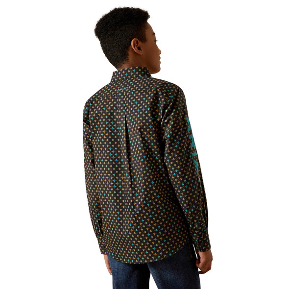 ARIAT TEAM PHILBERT CLASSIC BLACK - KIDS BOYS SHIRT - 10062397