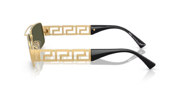 VERSACE GRECA GOLD GREEN MIRROR SILVER - SUNGLASS VERSACE  - 2257100230