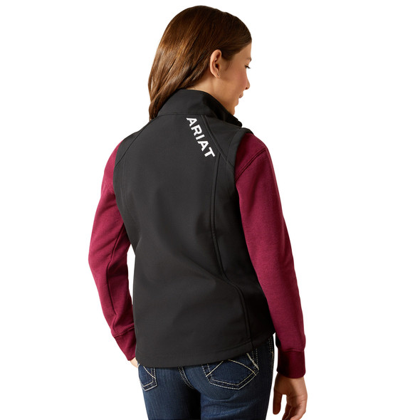 ARIAT BLACK LOGO SOFTSHELL VEST - KIDS GIRLS OTHER - 10062866