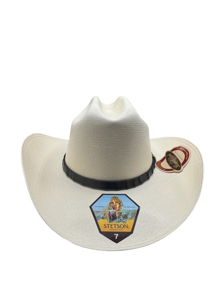 STETSON EL JEFE BLACK 5000X  4" BRIM - HAT STRAWS  - SSJEFEK484081