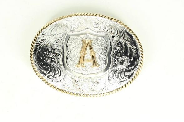 CRUMRINE OVAL INITIAL A BUCKLE - ACC BUCKLE  - C10380-A