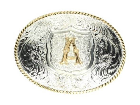 CRUMRINE OVAL INITIAL A BUCKLE - ACC BUCKLE  - C10380-A