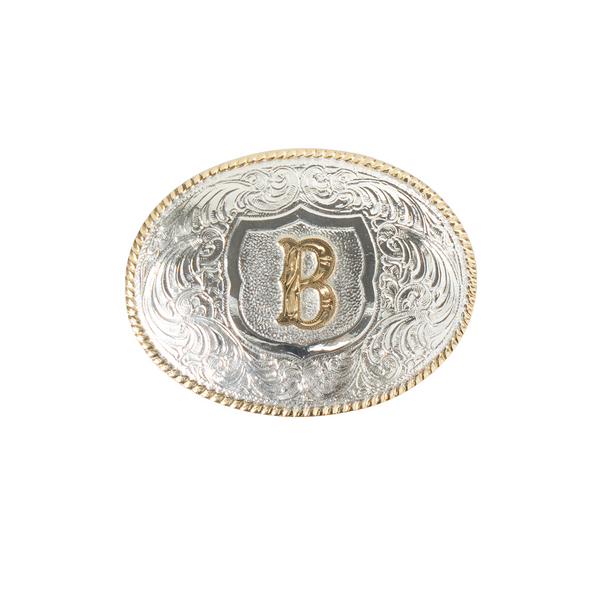 CRUMRINE OVAL INITIAL B BUCKLE - ACC BUCKLE  - C10380-B
