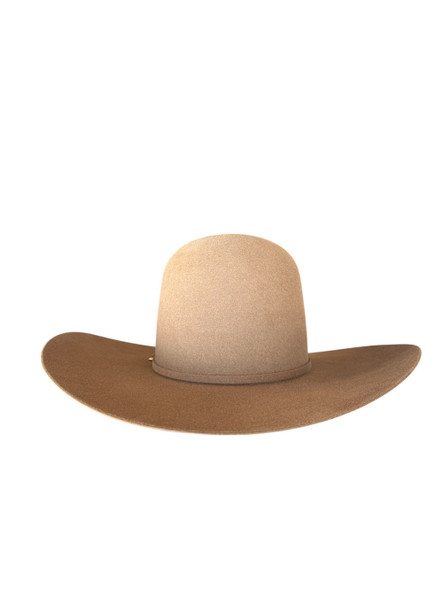 RODEO KING OPEN CROWN 4 1/2" BRIM - HAT FELTS  - OC 7X TAN BELLY FELT