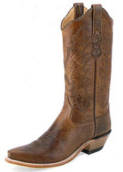 OLD WEST DISTRESSED BROWN SNIP TOE - BOOT LADIES  - LF1667