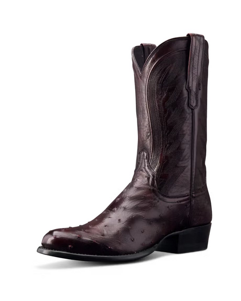 TECOVAS THE WYATT BLACKCHERRY OSTRICH - BOOT MENS WESTERN - M10077BCH