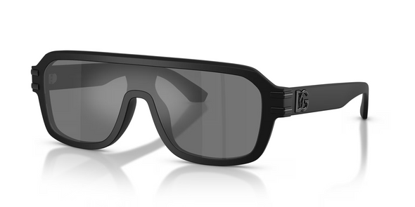 DOLCE & GABBANA GRIFFE BLACK GREY MIRRORED - SUNGLASS DOLCE & GABBANA  - 450725256G