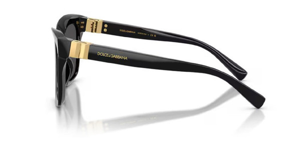 DOLCE & GABBANA HINGE BLACK DARK GREY - SUNGLASS DOLCE & GABBANA  - 4498501/87