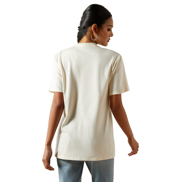 ARIAT NATURAL CLASSIC RODEO PRINT - LADIES TEE  - 10062433